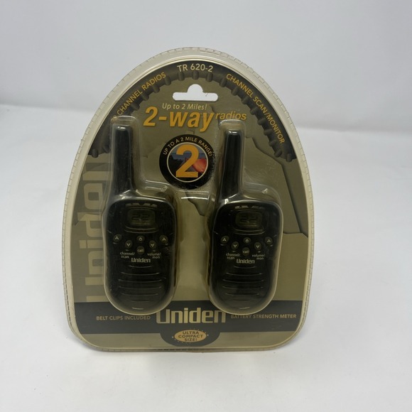 Uniden Other - Uniden TR620-2 Two Way Radios 2 Mile Range TESTED Set Of 2 New Sealed